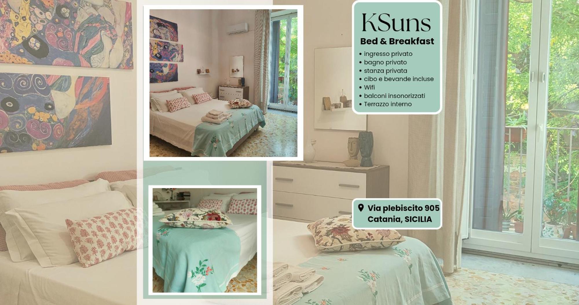 Ksuns Acomodação com café da manhã Catânia Exterior foto